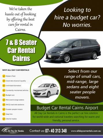 All Day Car Rentals Abattoir Machinery  Equipment Cairns Directory listings — The Free Abattoir Machinery  Equipment Cairns Business Directory listings  7 & 8 Seater Car Rental Cairns
